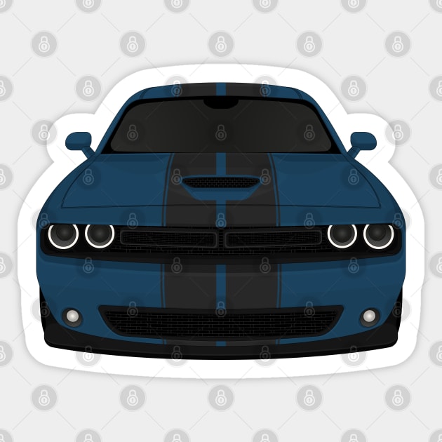 Challenger Teal + Stripes Sticker by VENZ0LIC